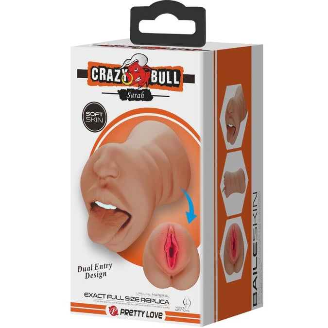 Crazy Bull – Sarah Double Masturbator Mouth & Vagina Flesh
