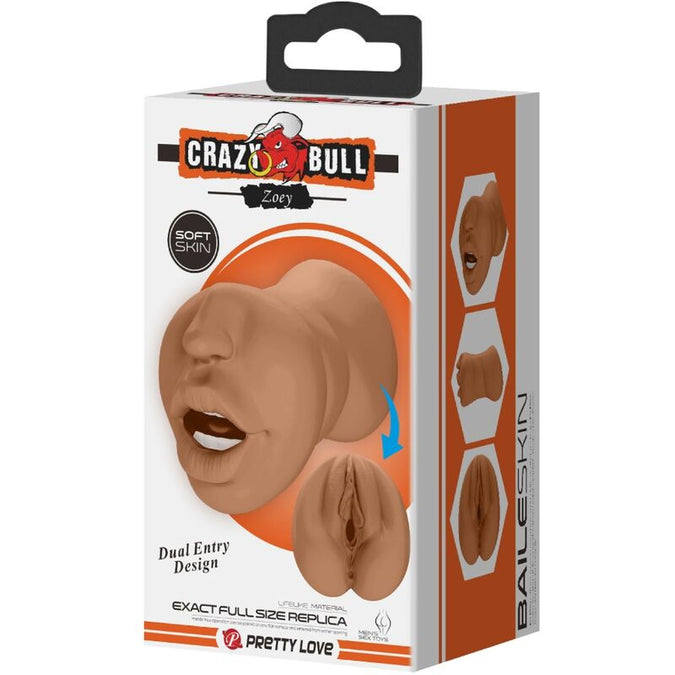 Crazy Bull – Zoey Double Masturbator Mouth & Vagina Flesh