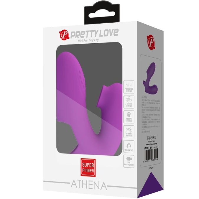 PRETTY LOVE - ATHENA FINGERVIBRATOR MET CLITORISSTIMULATOR PAARS