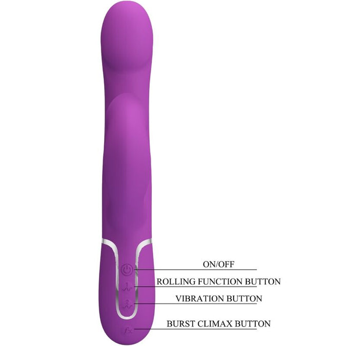 PRETTY LOVE - 4-IN-1 MULTIFUNCTIONELE VIBRATOR & STIMULATOR PAARS