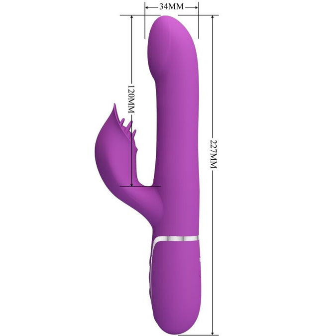 PRETTY LOVE - 4-IN-1 MULTIFUNCTIONELE VIBRATOR & STIMULATOR PAARS