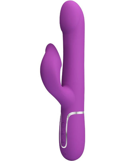 PRETTY LOVE - 4 IN 1 MULTIFUNCTION VIBRATOR & STIMULATOR PURPLE