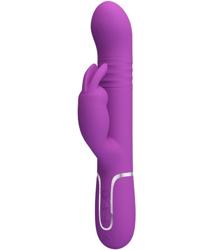 PRETTY LOVE - COALE 4 IN 1 MULTIFUNCTION RABBIT VIBRATOR PURPLE