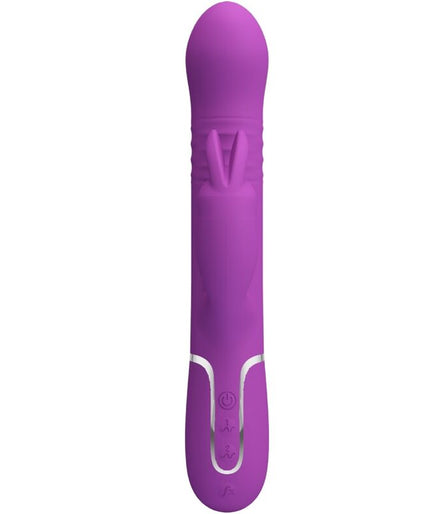 PRETTY LOVE - COALE 4 IN 1 MULTIFUNCTION RABBIT VIBRATOR PURPLE