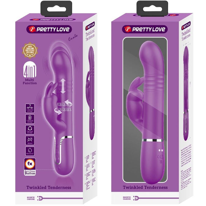 PRETTY LOVE - COALE 4-IN-1 MULTIFUNCTIONELE KONIJNENVIBRATOR PAARS