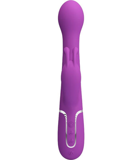 PRETTY LOVE - DEJON 3 IN 1 MULTIFUNCTION RABBIT VIBRATOR PURPLE