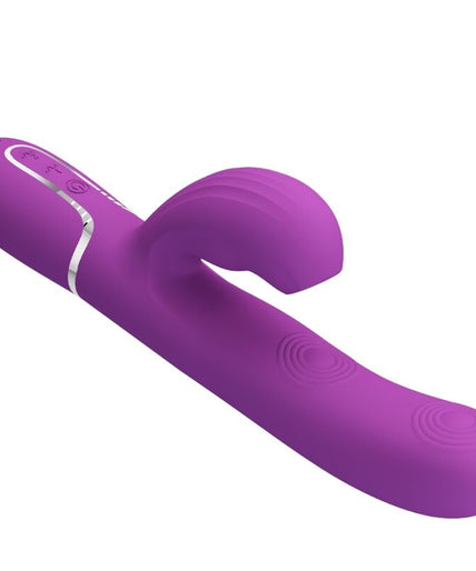 PRETTY LOVE - PERLITA 3 IN 1 MULTIFUNCTION RABBIT VIBRATOR PURPLE