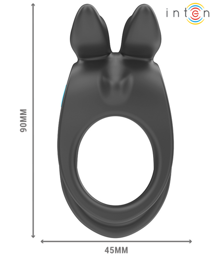 INTENSE - SAM VIBRATOR DOUBLE PENIS RING 10 VIBRATIONS BLACK