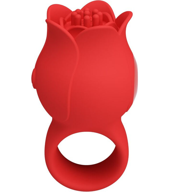 Pretty Love – Jae Rozenvormige Vinger Vibrator 10 Vibraties Rood