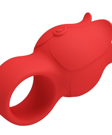 Pretty Love – Jae Rose Shaped Finger Vibrator 10 Vibrations Red