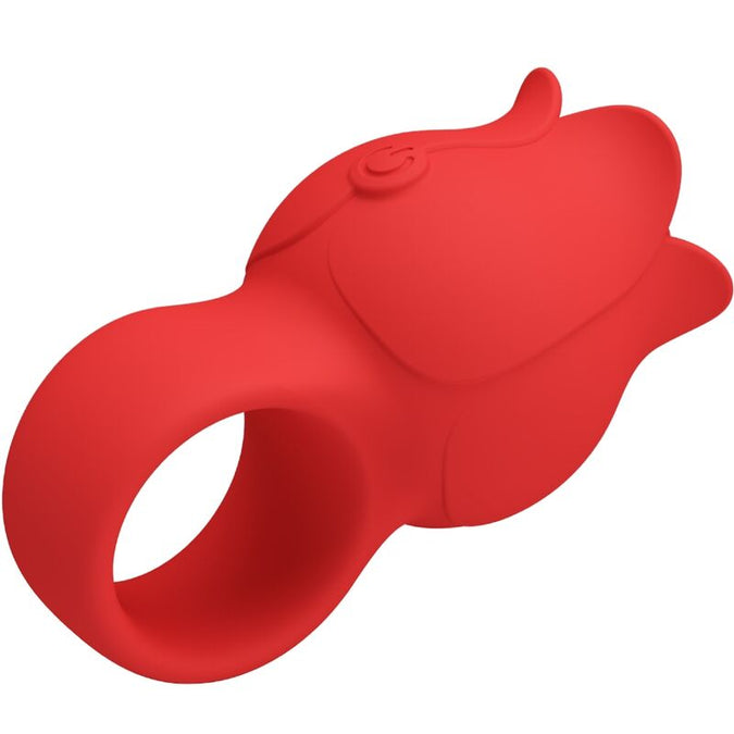 Pretty Love – Jae Rozenvormige Vinger Vibrator 10 Vibraties Rood