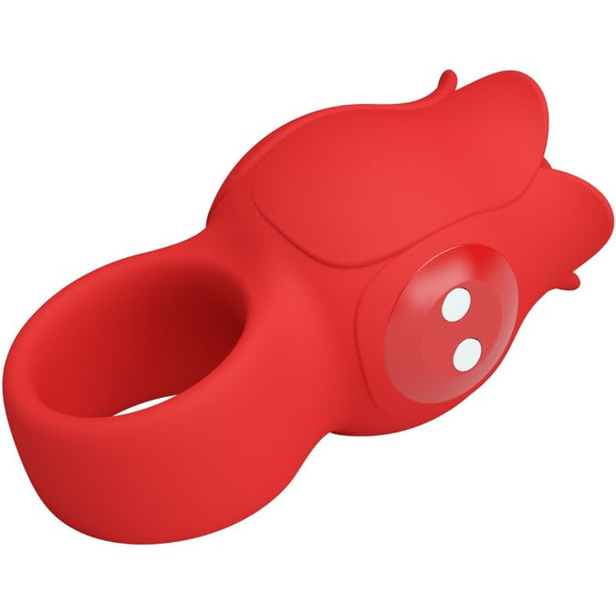 Pretty Love – Jae Rozenvormige Vinger Vibrator 10 Vibraties Rood