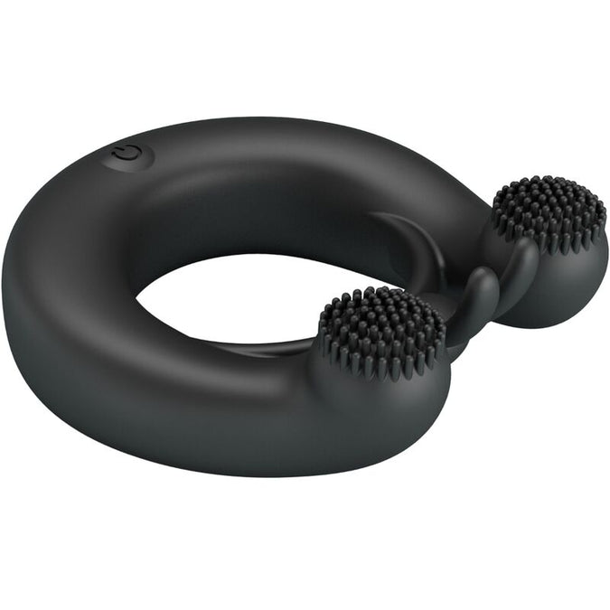 PRETTY LOVE - DAHLIA VIBRERENDE RING + CLITORISSTIMULATOR 12 TRILLINGEN ZWART