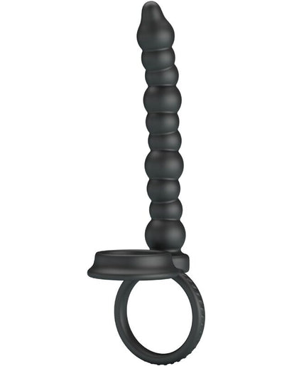 PRETTY LOVE - DILLION DOUBLE PENETRATION COCK RING BLACK
