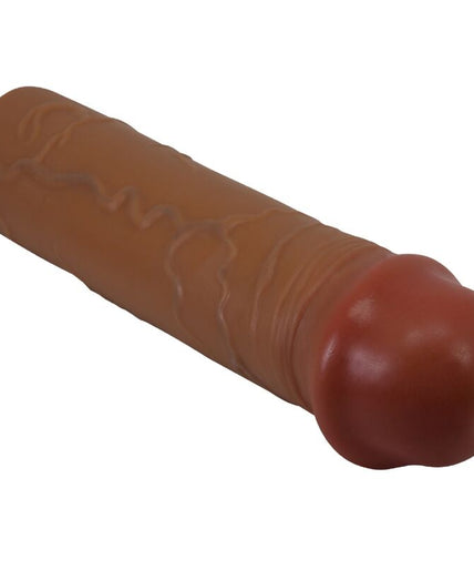 PRETTY LOVE - NILE PENIS SLEEVE WITH 2.5 CM EXTENSION MULATTO