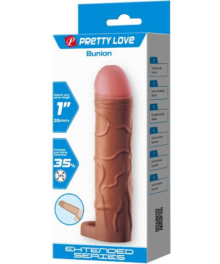 Pretty Love – Bunion Penis Sleeve With 2.5 Cm Extension Mulatto