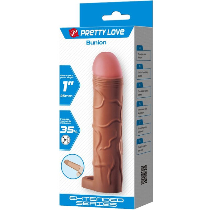 Pretty Love – Bunion Penis Sleeve With 2.5 Cm Extension Mulatto