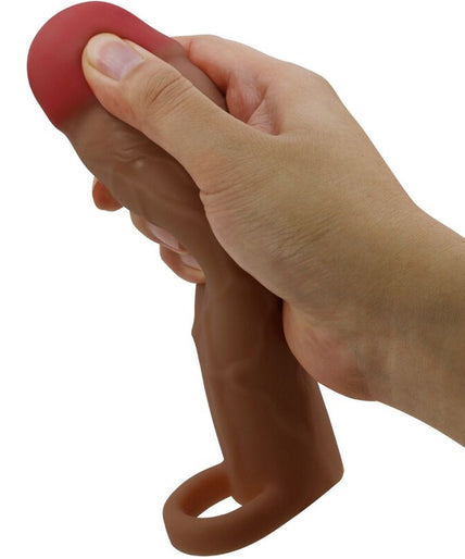 PRETTY LOVE - HANI PENIS SLEEVE WITH 5 CM EXTENSION MULATTO