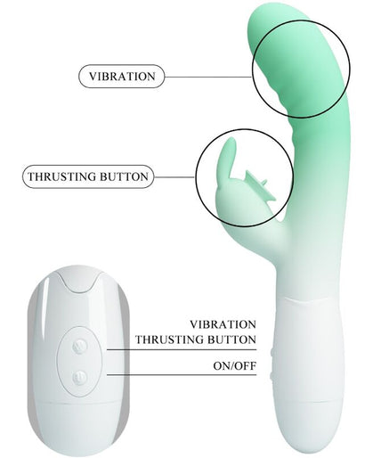 PRETTY LOVE - CERBERUS RABBIT VIBRATOR 3O VIBRATIONS GREEN