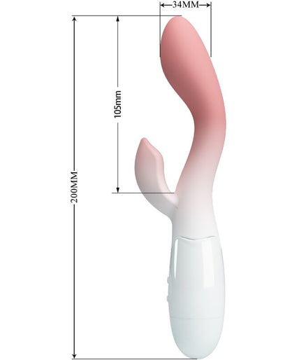 PRETTY LOVE - BRIGHTY G-SPOT VIBRATOR + CLITORIS STIMULATOR 30 VIBRATIONS PINK