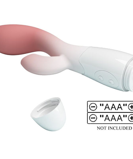 PRETTY LOVE - BRIGHTY G-SPOT VIBRATOR + CLITORIS STIMULATOR 30 VIBRATIONS PINK