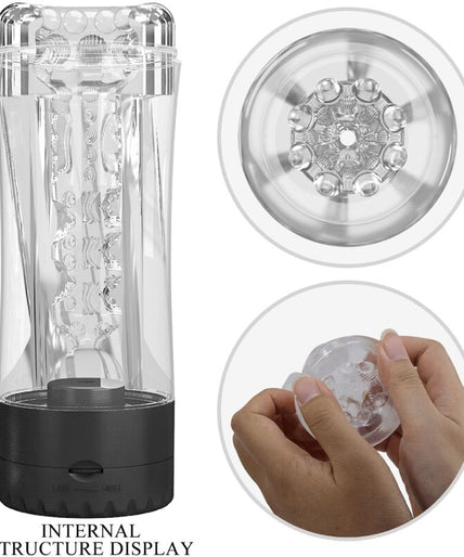 PRETTY LOVE - TAMARA MALE MASTURBATOR MULTI-SPEED VIBRATOR BLACK