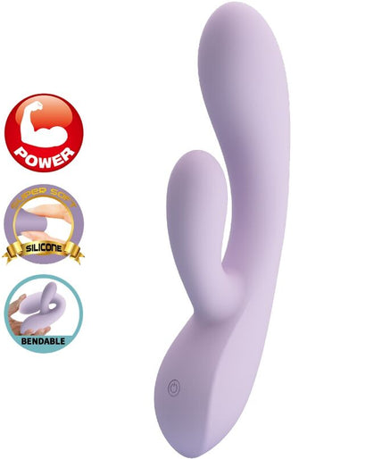PRETTY LOVE - ROSOLYN RABBIT VIBRATOR 10 VIBRATIONS PURPLE