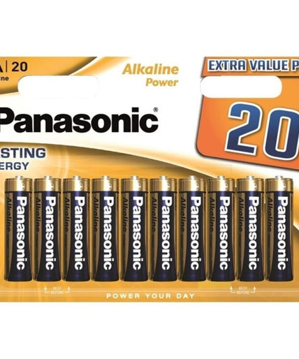 PANASONIC - BRONZE ALKALINE AA BATTERY LR6 BLISTER*20
