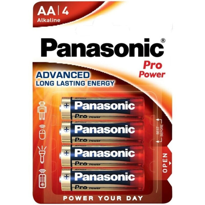 Panasonic – Pro Power Alkaline Aa Battery Lr6 Blister*4
