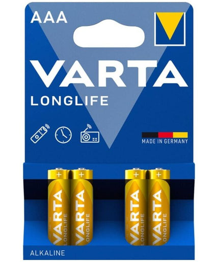 VARTA - LONGLIFE ALKALINE AAA BATTERY LR03 BLISTER*4