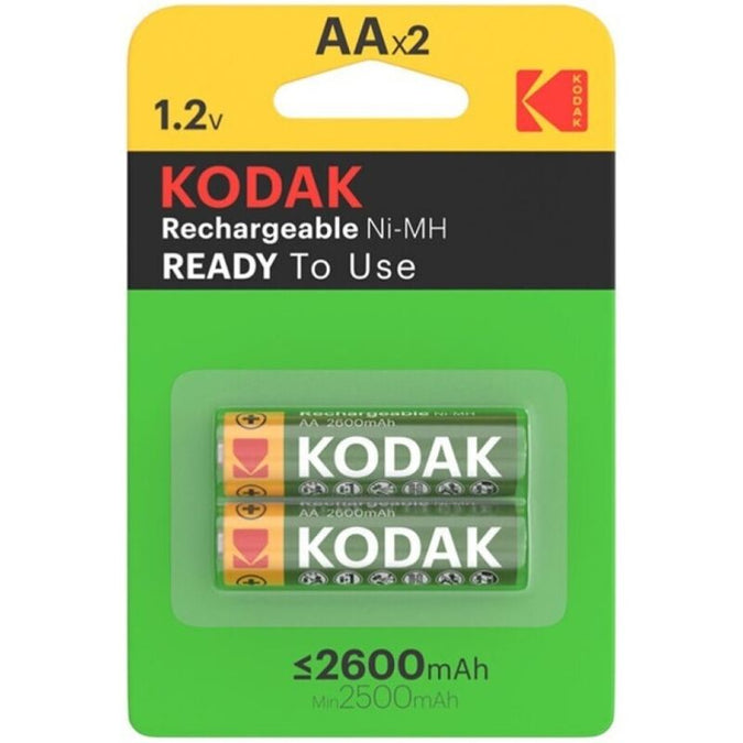 Kodak – Hr6 Aa 2600mah Rechargeable Battery Blister*2