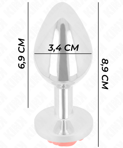 KINK - PLUG ANAL ROSE RED SIZE M