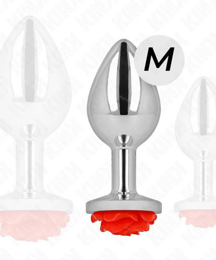 KINK - PLUG ANAL ROSE RED SIZE M