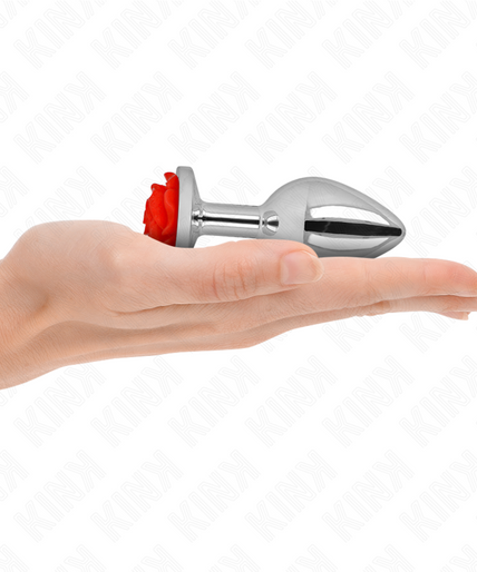 KINK - PLUG ANAL ROSE RED SIZE M
