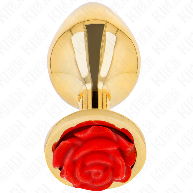 KINK - PLUG ANAAL GOUD ROODROZE MAAT M