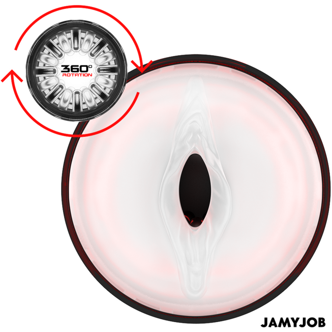 JAMYJOB - STORM AUTOMATISCHE VAGINA MASTURBATOR 10 ROTATIE- EN STOOTMODI