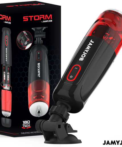 JAMYJOB - STORM AUTOMATIC VAGINA MASTURBATOR 10 ROTATION AND THRUST MODES