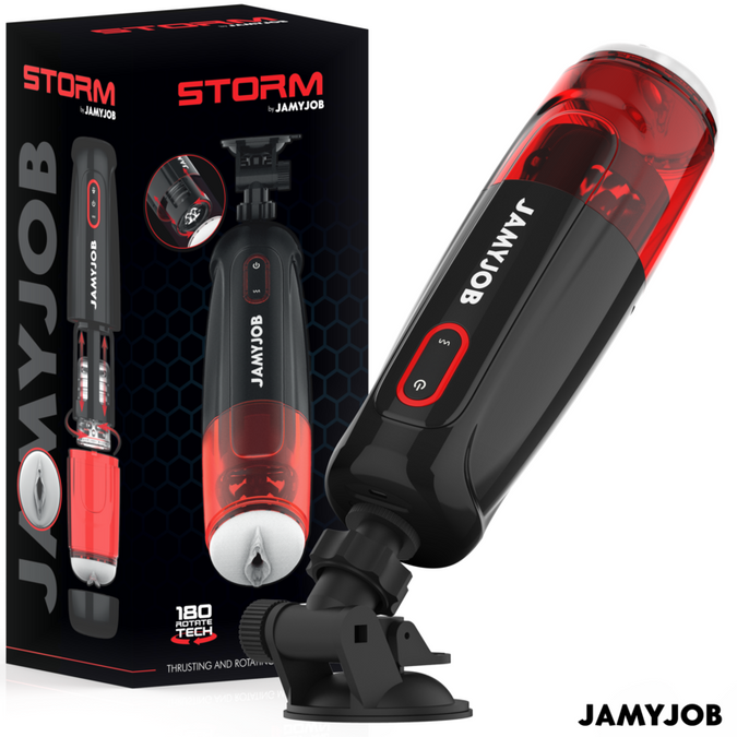 JAMYJOB - STORM AUTOMATISCHE VAGINA MASTURBATOR 10 ROTATIE- EN STOOTMODI