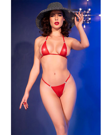 CHILIROSE - CR 4840 MICRO BIKINI RED S/M