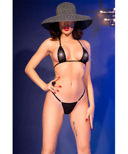 CHILIROSE - CR 4840 MICRO BIKINI BLACK S/M