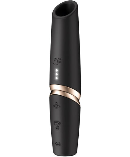 SATISFYER - PERFECT KISS WAVE CLITORIS STIMULATOR BLACK / GOLD