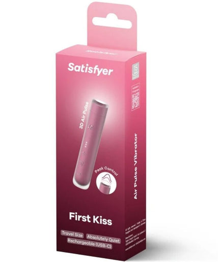 SATISFYER - FIRST KISS WAVE CLITORIS STIMULATOR GARNET