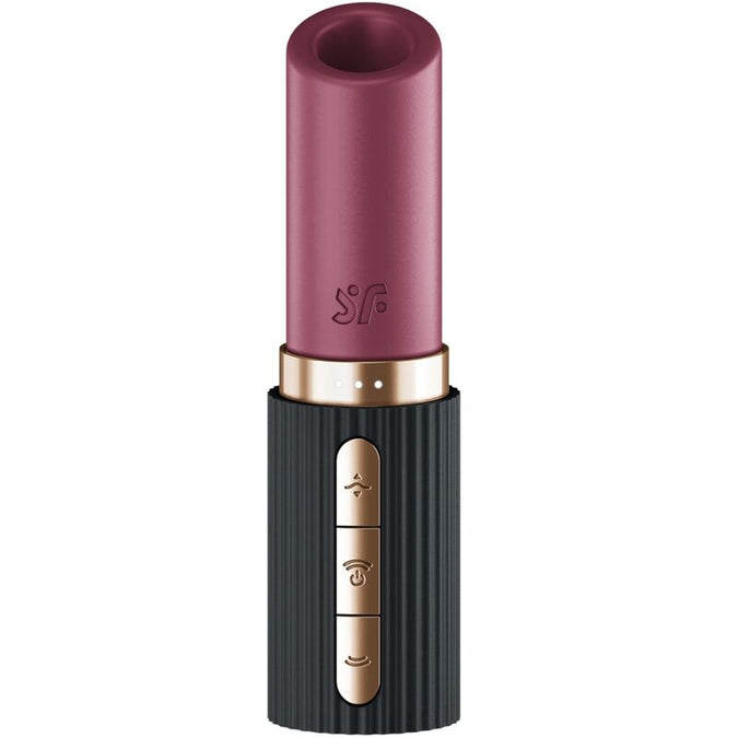 SATISFYER - PRO 2 KISS WAVE CLITORISSTIMULATOR GRANAAT / ZWART
