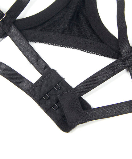 SUBBLIME - 955205 BRA SET WITH ADJUSTABLE BLACK BOW L/XL