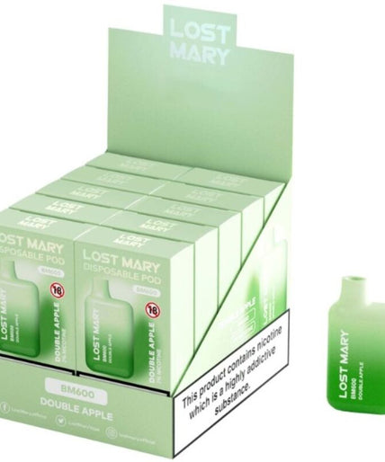 LOST MARY - BM600 NICOTINE VAPER 2% DISPOSABLE DOUBLE APPLE