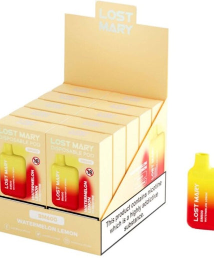 LOST MARY - BM600 NICOTINE VAPER 2% WEGWERP WATERMELOEN CITROEN