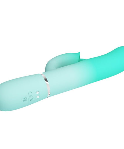 PRETTY LOVE - GIGI MULTIFUNCTION RABBIT VIBRATOR AQUA GREEN