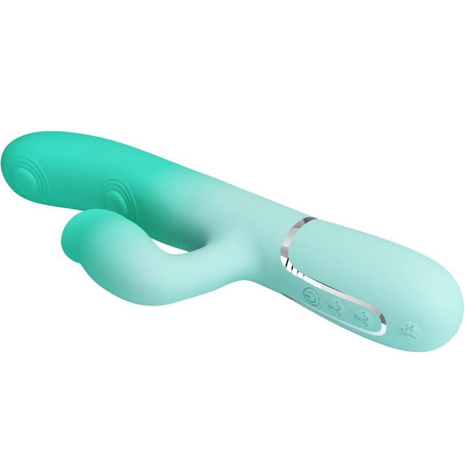 PRETTY LOVE - GIGI MULTIFUNCTIONELE KONIJNENVIBRATOR AQUAMARIJN