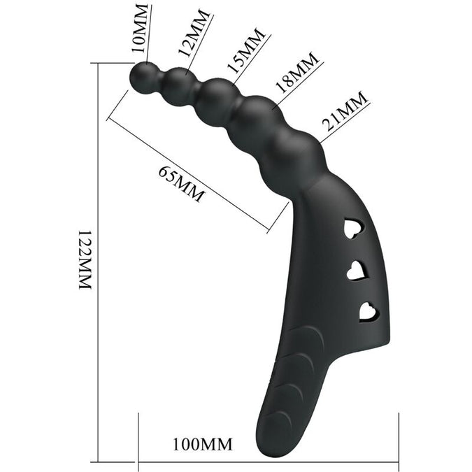 Pretty Love – Jordin Vinger Vibrator 10 Trillingen Zwart