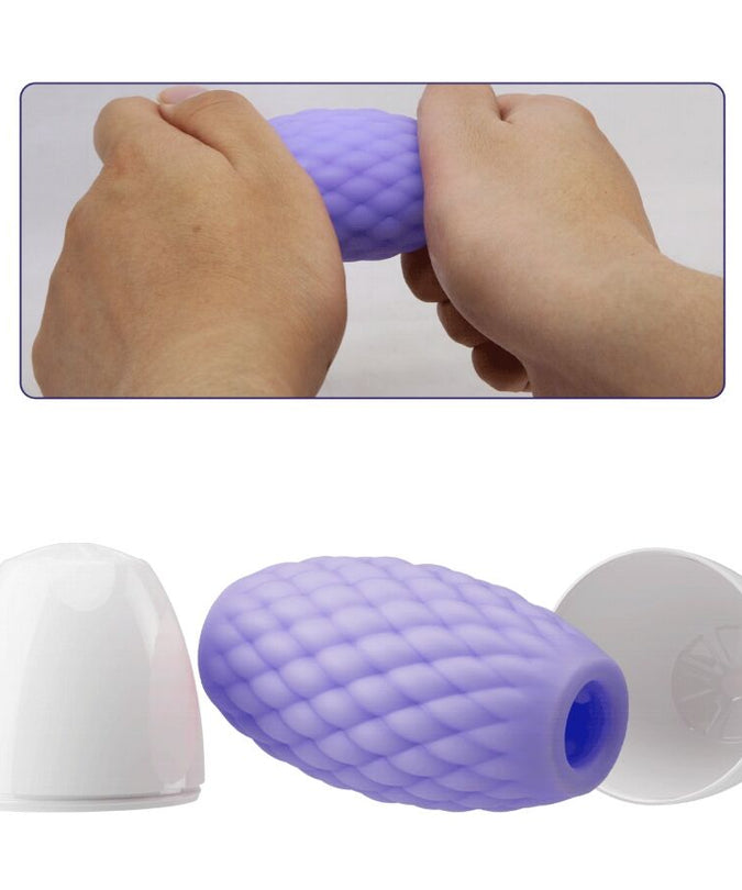 PRETTY LOVE - ATHENA EROS SILICONE Mannelijke Masturbator PAARS